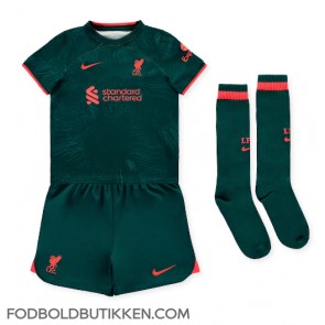 Liverpool Virgil van Dijk #4 Tredjetrøje Børn 2022-23 Kortærmet (+ Korte bukser)